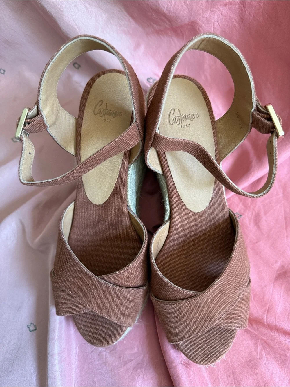 Castaner “Blaudell” Rust Color Iconic Espadrille,  Size 39/8 EUC - Worn Once